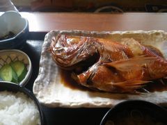 金目鯛の煮付け in 食事処池田