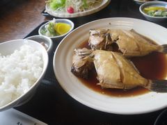 カワハギの煮魚 in 富津・マルゴ