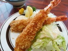 特大エビフライ２本定食 in 鴨川・かしわくら